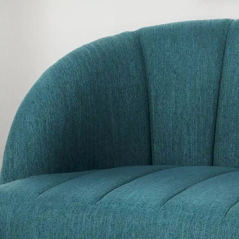 Nowoczesna dwuosobowa sofa z tkaniny na nóżkach hairpin, do salonu