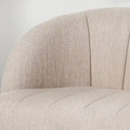 Nowoczesna dwuosobowa sofa z tkaniny na nóżkach hairpin, do salonu