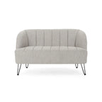 Nowoczesna dwuosobowa sofa z tkaniny na nóżkach hairpin, do salonu