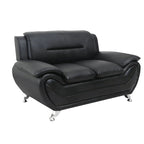 Tapicerowana dwuosobowa sofa z ekoskóry, sofa dwuosobowa, nowoczesny salon