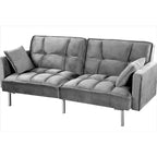 Aksamitna rozkładana sofa Bernal 75,6 W