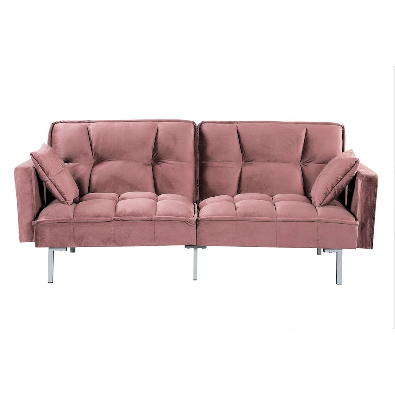 Aksamitna rozkładana sofa Bernal 75,6 W