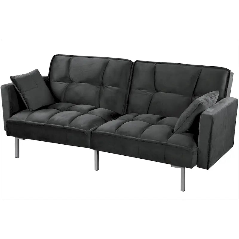 Aksamitna rozkładana sofa Bernal 75,6 W