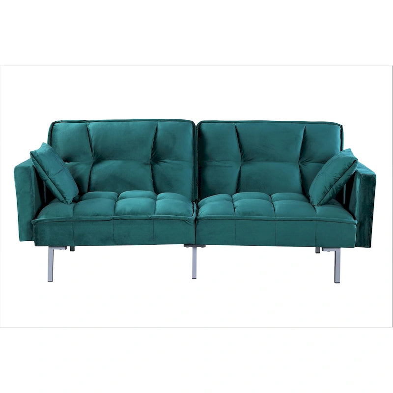Aksamitna rozkładana sofa Bernal 75,6 W
