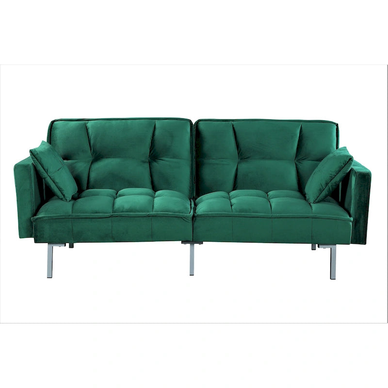 Aksamitna rozkładana sofa Bernal 75,6 W