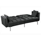 Aksamitna rozkładana sofa Bernal 75,6 W