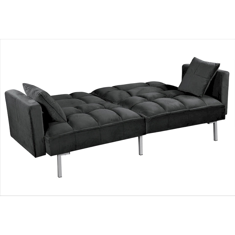 Aksamitna rozkładana sofa Bernal 75,6 W