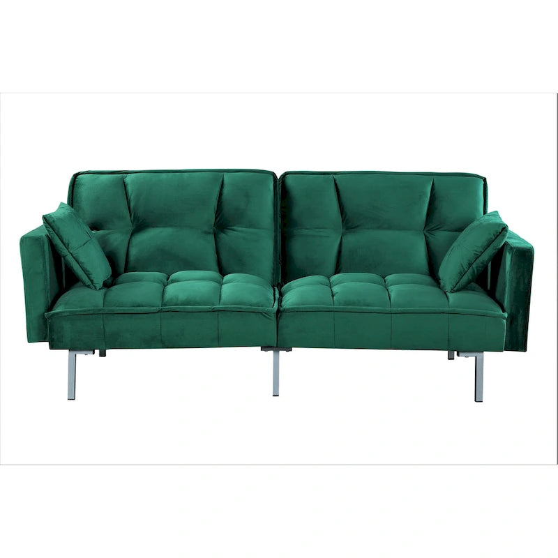 Aksamitna rozkładana sofa Bernal 75,6 W