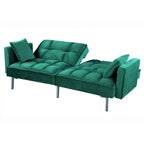 Aksamitna rozkładana sofa Bernal 75,6 W