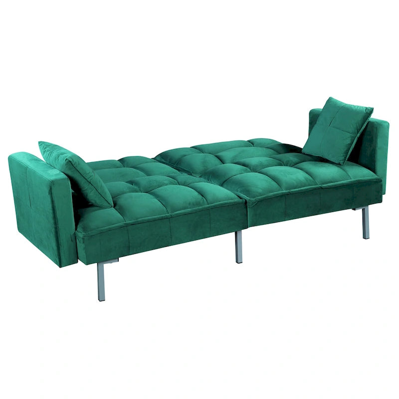 Aksamitna rozkładana sofa Bernal 75,6 W