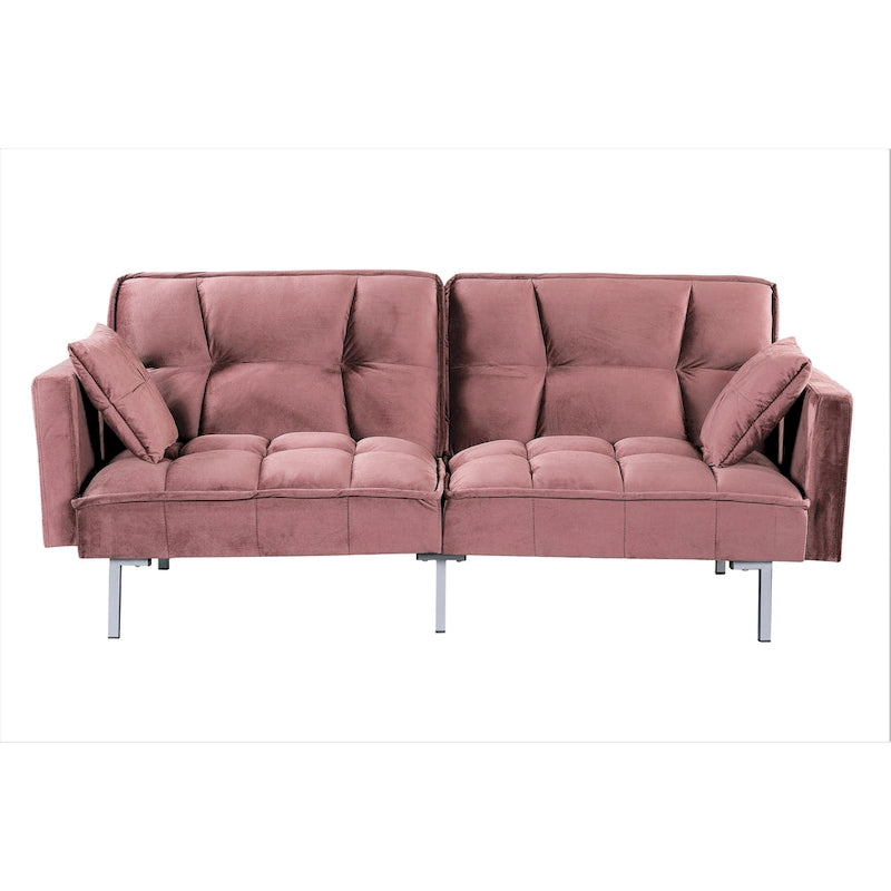 Aksamitna rozkładana sofa Bernal 75,6 W