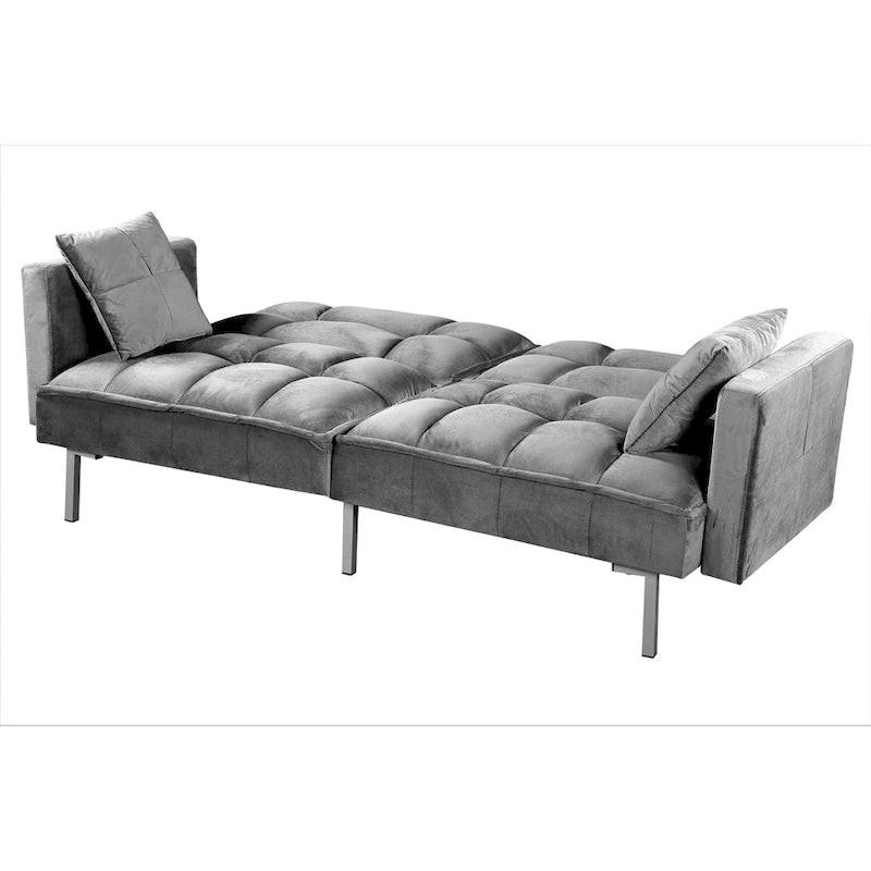 Aksamitna rozkładana sofa Bernal 75,6 W