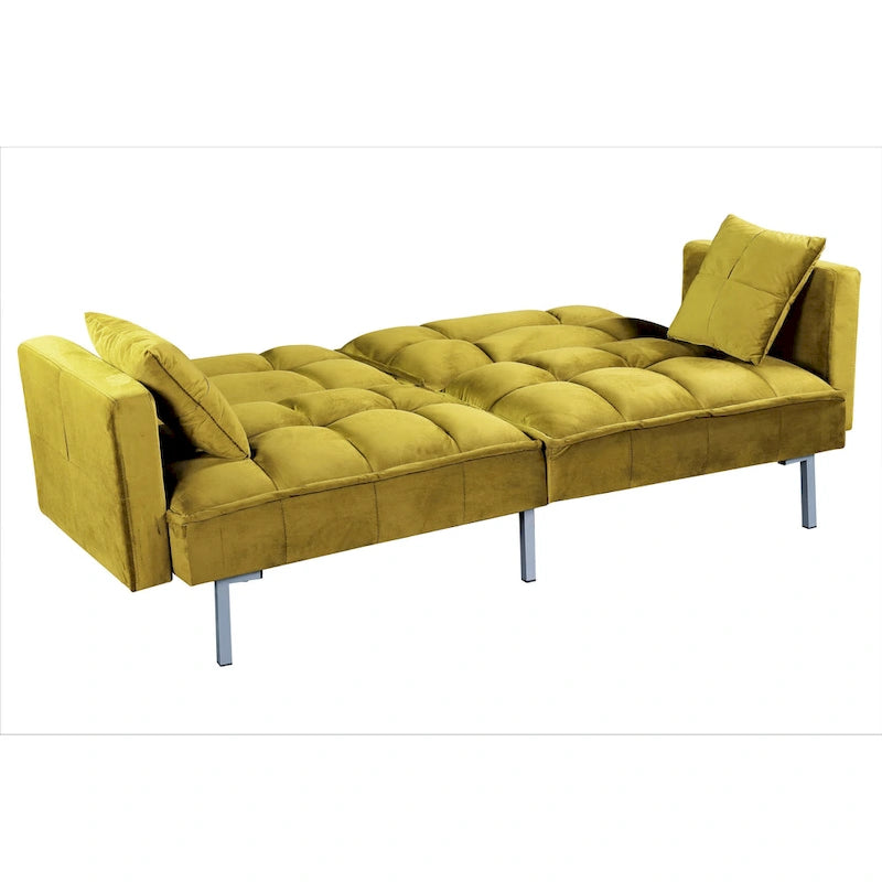 Aksamitna rozkładana sofa Bernal 75,6 W