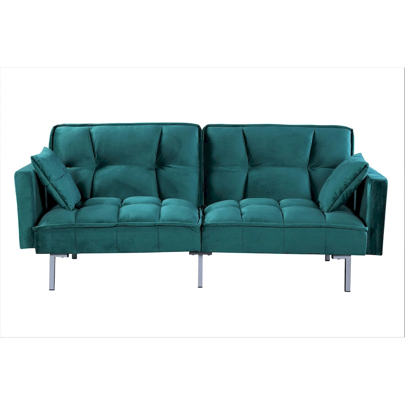 Aksamitna rozkładana sofa Bernal 75,6 W