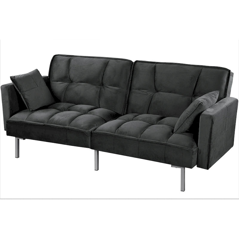 Aksamitna rozkładana sofa Bernal 75,6 W