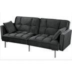 Aksamitna rozkładana sofa Bernal 75,6 W