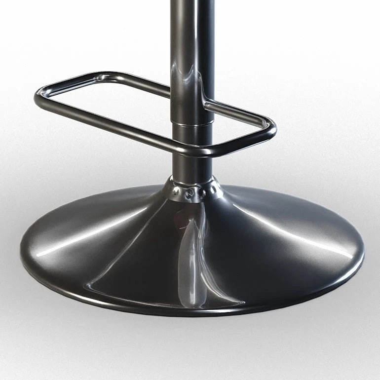 Nowoczesny stołek barowy Mid-Century 33" z regulacją i obrotowym siedziskiem, siedzenie przy blacie kuchennym