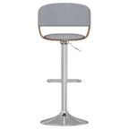 Nowoczesny stołek barowy Mid-Century 33" z regulacją i obrotowym siedziskiem, siedzenie przy blacie kuchennym