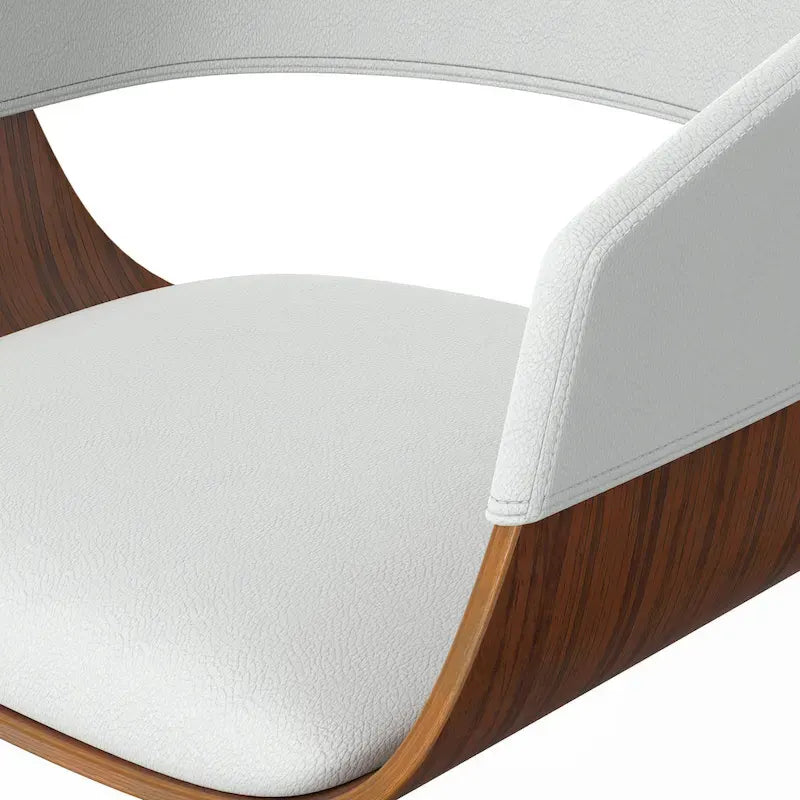 Nowoczesny stołek barowy Mid-Century 33" z regulacją i obrotowym siedziskiem, siedzenie przy blacie kuchennym