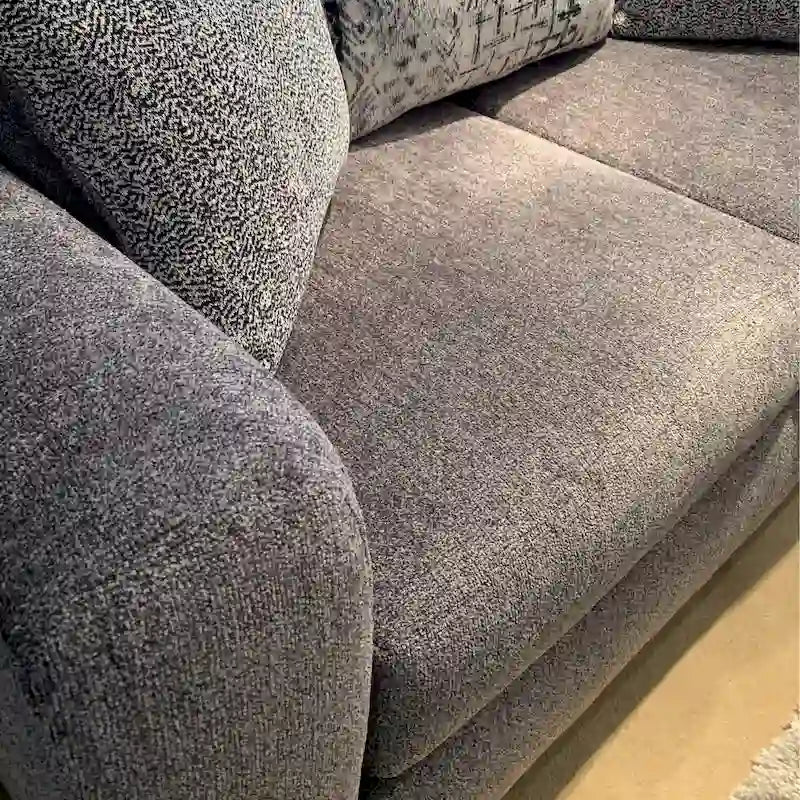 2-częściowy zestaw tapicerowanych mebli do salonu, sofa i kanapa dwuosobowa, styl współczesny