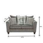 2-częściowy zestaw tapicerowanych mebli do salonu, sofa i kanapa dwuosobowa, styl współczesny