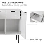 Nowoczesny kredens bufetowy 4-drzwiowy o długości 160 cm ze stojakiem na wino, do jadalni