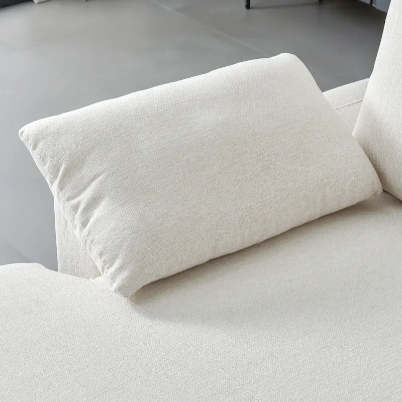 Narożna sofa tapicerowana z szezlongiem w kształcie litery L