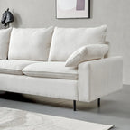 Narożna sofa tapicerowana z szezlongiem w kształcie litery L