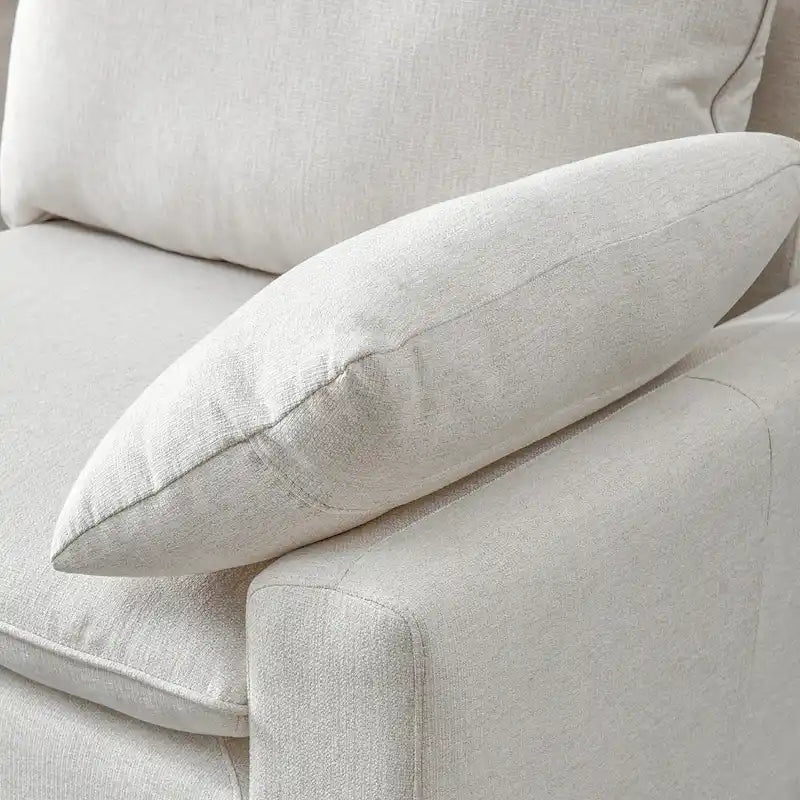 Narożna sofa tapicerowana z szezlongiem w kształcie litery L