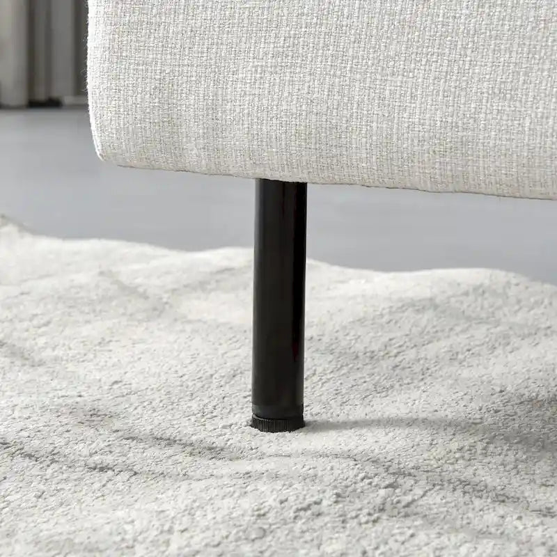 Narożna sofa tapicerowana z szezlongiem w kształcie litery L