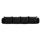 Sofa modułowa z chenille w kształcie litery U, 4-osobowa z 2 otomanami