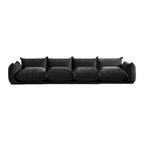 Sofa modułowa z chenille w kształcie litery U, 4-osobowa z 2 otomanami