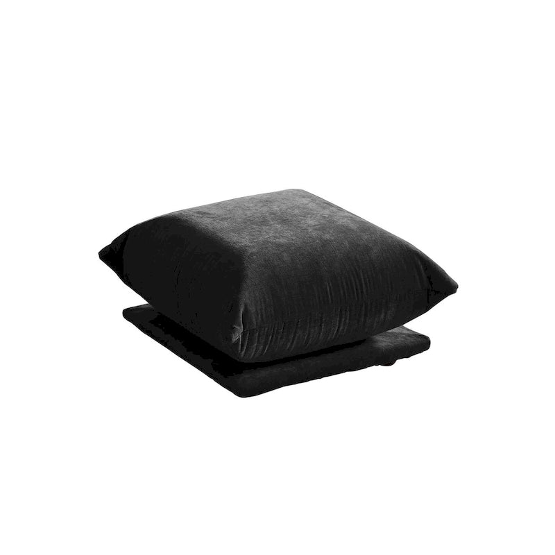 Sofa modułowa z chenille w kształcie litery U, 4-osobowa z 2 otomanami