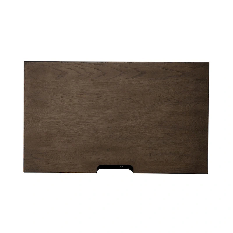 Szafka nocna Americana Farmhouse Dusty Taupe z 2 szufladami i stacją ładującą