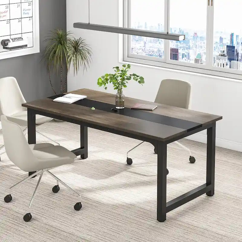 Mały stół konferencyjny, stół do spotkań dla 4-6 osób – 160 cm dł. x 80 cm szer. x 74 cm wys.