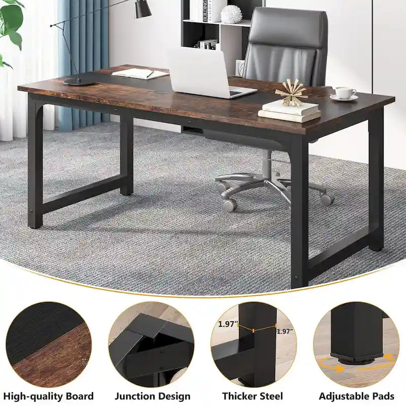 Mały stół konferencyjny, stół do spotkań dla 4-6 osób – 160 cm dł. x 80 cm szer. x 74 cm wys.