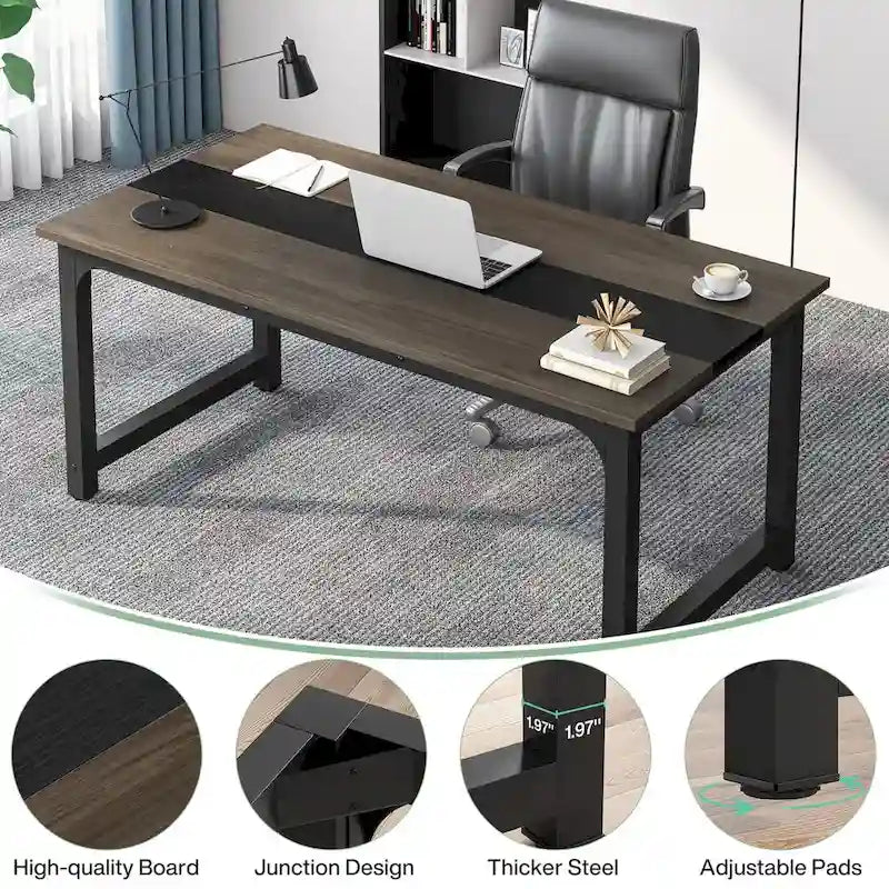 Mały stół konferencyjny, stół do spotkań dla 4-6 osób – 160 cm dł. x 80 cm szer. x 74 cm wys.
