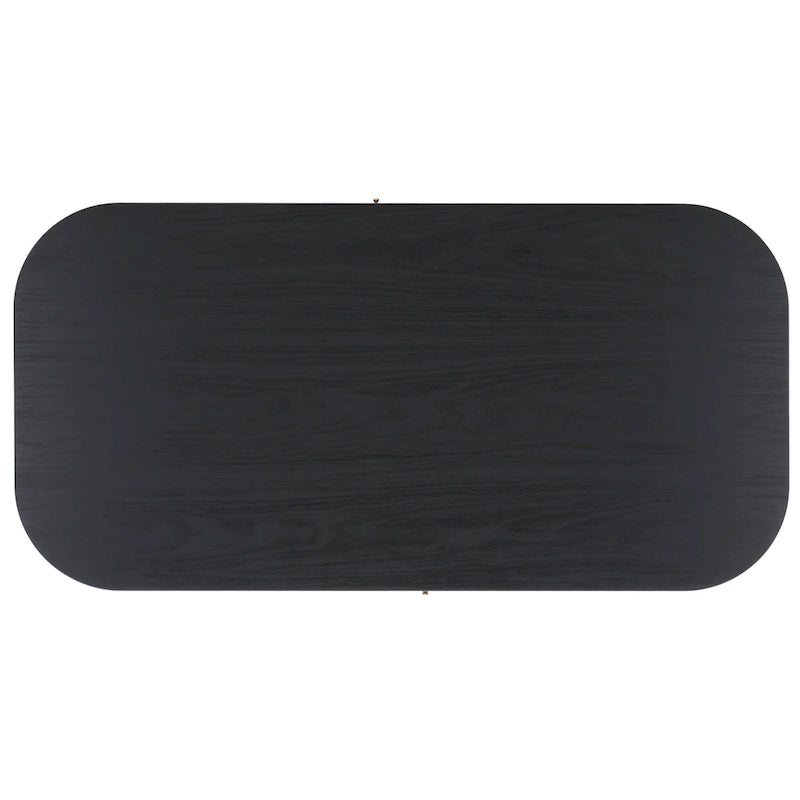 Stolik kawowy z 2 drzwiami przesuwnymi typu tambour, ukrytym schowkiem, do nowoczesnego salonu